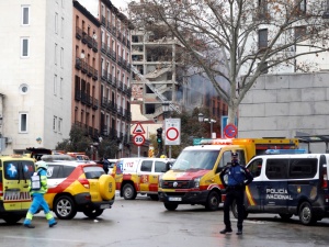 [Video] Silna eksplozja w centrum Madrytu. Są ofiary! 