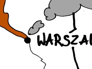 [Nowy rysunek Krysztopy] Co tam dzisiaj w Warszawie?