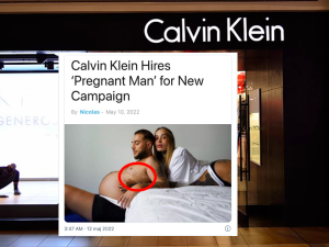 Kampania Calvina Kleina z ciężarnym transpłciowym mężczyzną. Internauci wzywają do bojkotu