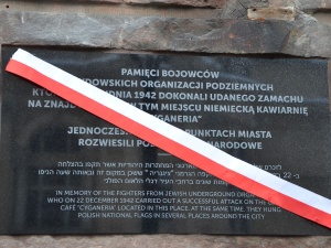 W Krakowie odsłonięto tablicę bojowców żydowskich organizacji podziemnych