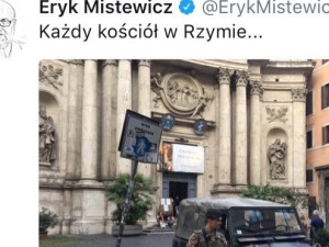 Kościoły w Rzymie chronione przez wojsko. Polski dziennikarz publikuje zdjęcia