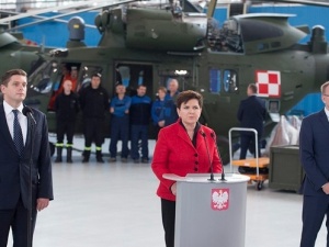 Premier Szydło w Świdniku: Zależy nam, by sprzęt dla polskiej armii był produkowany w Polsce