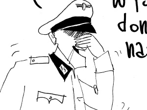 [Kliknij aby zobaczyć całość] Nowy rysunek Krysztopy: "Gdzie szukają nazistów?"