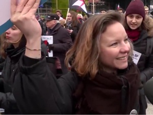[video] Feministka na marszu proaborcyjnym: Ja protestuję za wolną aborcją