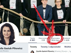 Nagły atak obserwujących na profil Kamili Gasiuk-Pihowicz? Czy posłanka .N ich sobie dokupiła?