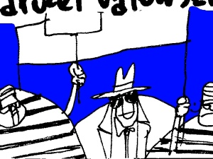 [Kliknij aby zobaczyć całość] Nowy rysunek Krysztopy: "Ostatni taki Marsz Wolności"