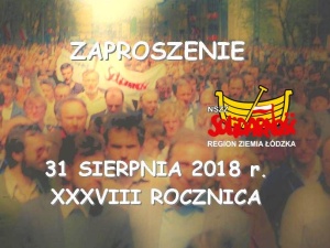 Łódzka Solidarność zaprasza na obchody rocznicy powstania NSZZ "S"