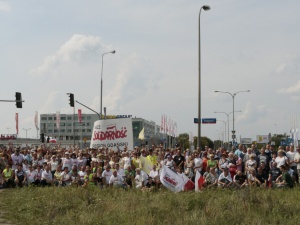 Po wiecu protestacyjnym pod siedzibą Makro Cash & Carry Polska