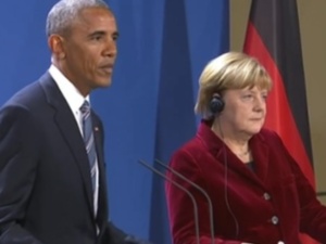 Obama w Berlinie apeluje do Trumpa