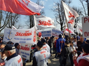 [Relacja] Protest Solidarności. Szczecin: W obronie pracowników