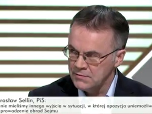 Jarosław Sellin: Była to próba przesilenia siłowego. Niestety uruchomiono przemoc [video]