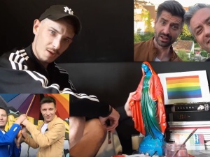 [video] Biedroń, Rabiej i malowanie figury Maryi w klipie przeciwko polskiej homofobii
