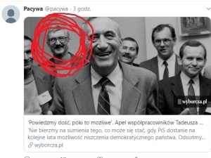 GW: "Apel współpracowników Tadeusza Mazowieckiego o udział w wyborach". A na zdjęciu TW "Ketman"