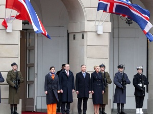 [video] Wizytę w Polsce rozpoczął Prezydent Republiki Islandii Guðni Th. Jóhannesson z Małżonką