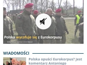 "Polska wycofuje się z Eurokorpusu"? Bzdura. Tak manipulują "wiodące media"