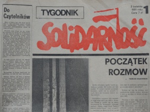 3 kwietnia 1981 roku ukazał się pierwszy numer Tygodnika Solidarność