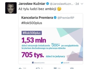 "Ambitny" Jarosław Kuźniar szydzi z Polaków, którzy pobierają 500 +: "Aż tylu ludzi bez ambicji"