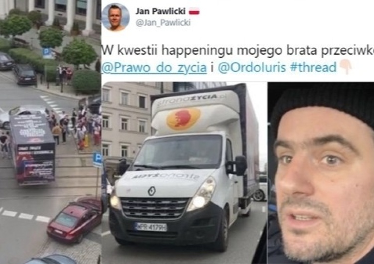 A. Pawlicki zablokował ciężarówkę pro-life. Jan Pawlicki zabiera głos: