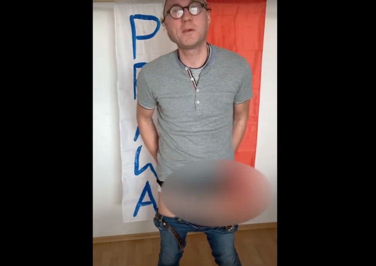 Aktywista LGBT kolejny raz znieważa polską flagę! Polityk Solidarnej Polski zgłasza sprawę do prokuratury
