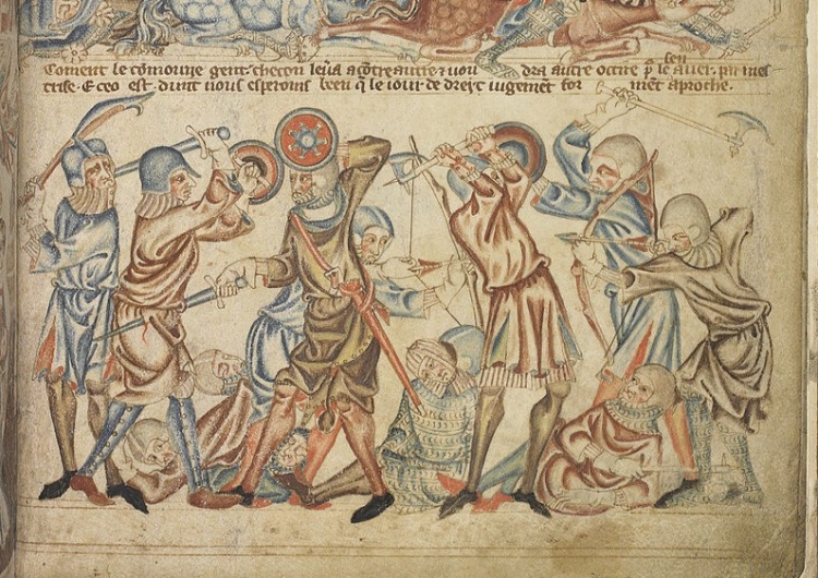 bitwa pod Bannockburn, miniatura z Ilustrowanej Biblii z Holkham [Tylko u nas] Marcin Bąk: Bunnockburn – Grunwald po szkocku