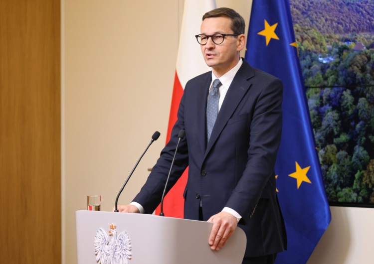 Premier Mateusz Morawiecki Morawiecki zapytany o nowe koło. 