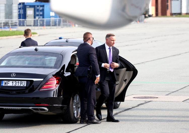 Prezydent przybył do Kijowa. Weźmie udział w obchodach Dnia Niepodległości Ukrainy