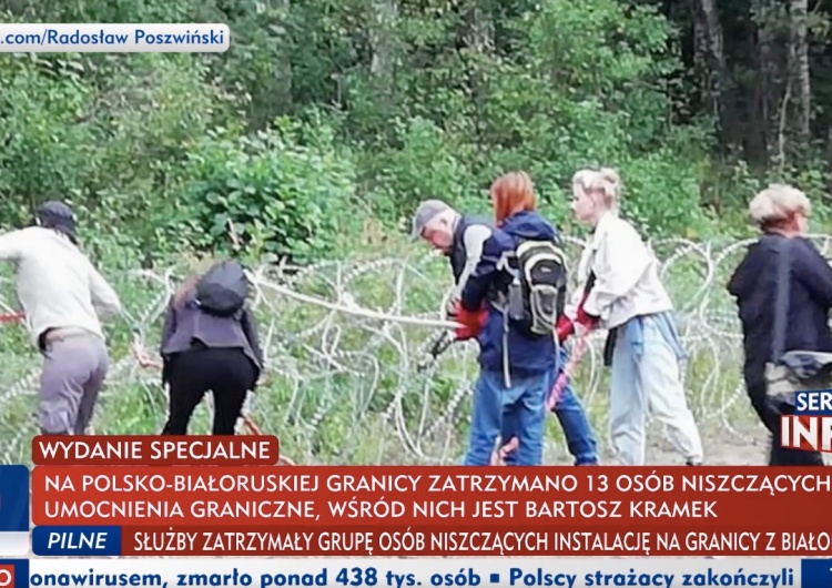 PILNE! Zatrzymano grupę osób niszczących umocnienia graniczne! Wśród nich szef Fundacji Otwarty Dialog