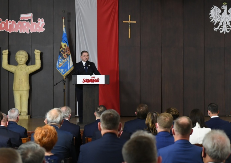GDAŃSK SPOTKANIE ROCZNICOWE W SALI BHP STOCZNI GDAŃSKIEJ Piotr Duda o emeryturach stażowych: Jako NSZZ