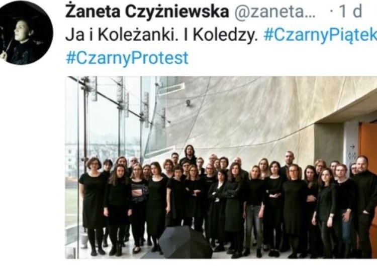 Pracownicy Muzeum Historii Żydów Polskich POLIN poparli Czarny Piątek. Internauci komentują