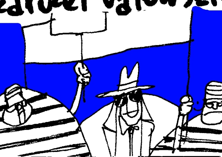  [Kliknij aby zobaczyć całość] Nowy rysunek Krysztopy: "Ostatni taki Marsz Wolności"
