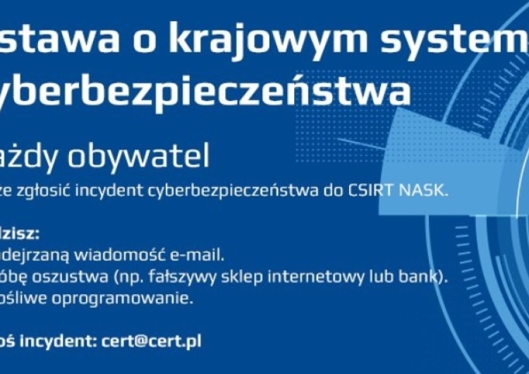  Ustawa o krajowym systemie cyberbezpieczeństwa weszła w życie