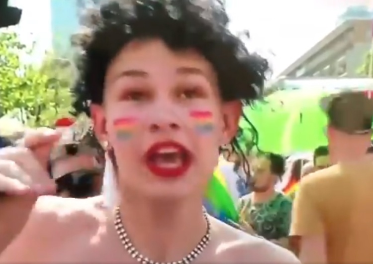  [video] "Tolerancja" na Paradzie Równości: "Stare ku.wy głosujące na PiS wymrą i w końcu..."