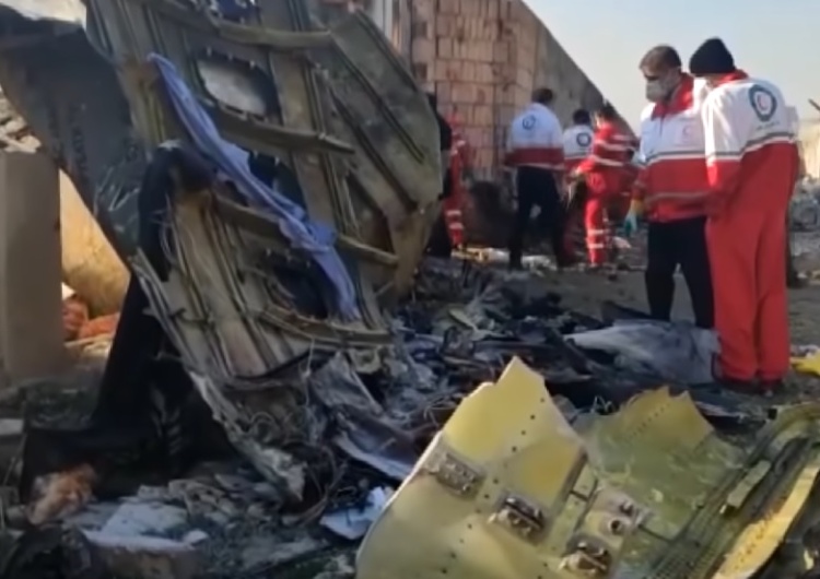 Screen "Amerykańskie władze są pewne, że ukraiński samolot został zestrzelony przez Iran". Nowe informacje