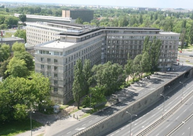 Budynek Głównego Urzędu Statystycznego Ewakuacja w siedzibie GUS