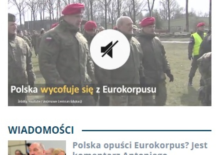  "Polska wycofuje się z Eurokorpusu"? Bzdura. Tak manipulują "wiodące media"