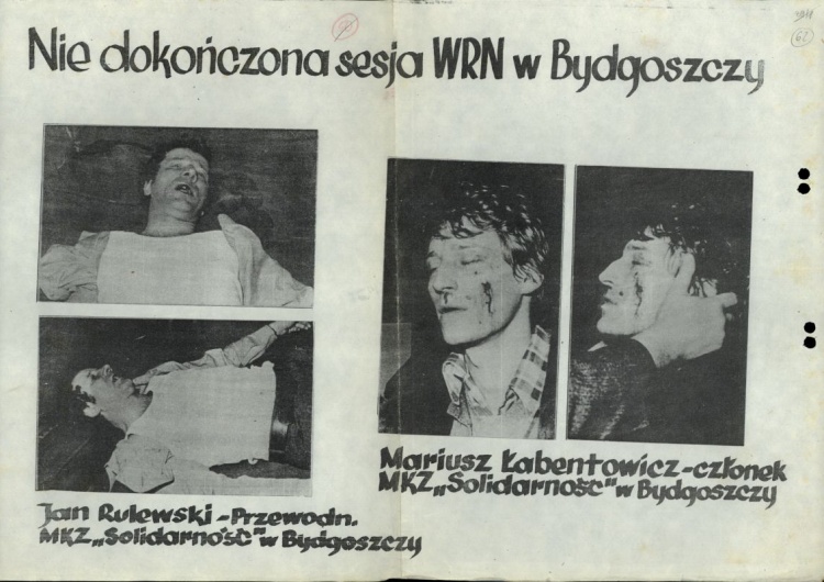 Pobici Jan Rulewski i Mariusz Łabentowicz Minęły 42 lata od wydarzeń bydgoskich 1981 roku