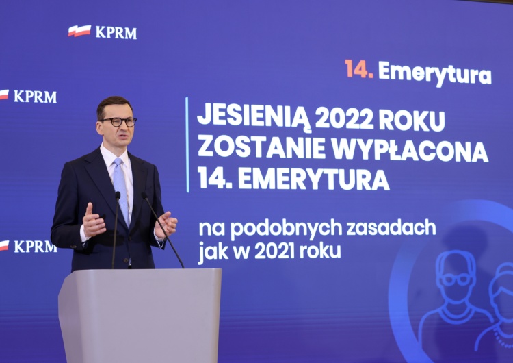 Mateusz Morawiecki Premier zapowiedział wyższą waloryzację rent i emerytur w roku 2022