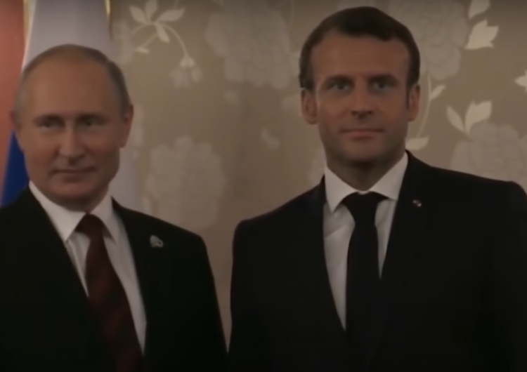 Emmanuel Macron i Władimir Putin Prezydenci Macron i Putin zgodzili się na trójstronne obrady z Ukrainą w ramach OBWE