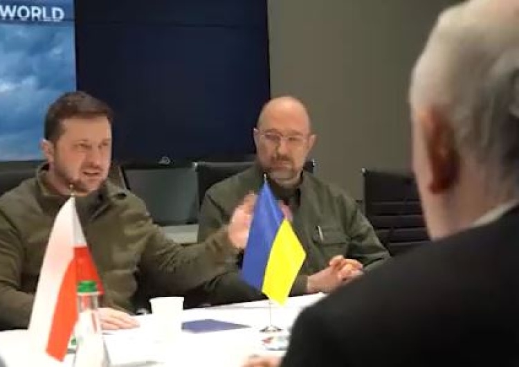  [video] Trwa spotkanie przywódców Ukrainy, Polski, Słowenii i Czech. Udostępniono nagranie
