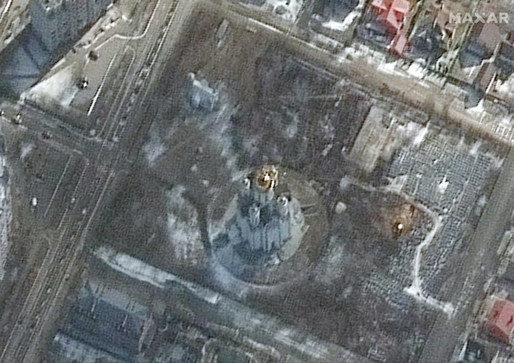 Zdjęcie satelitarne Buczy firmy Maxar 
