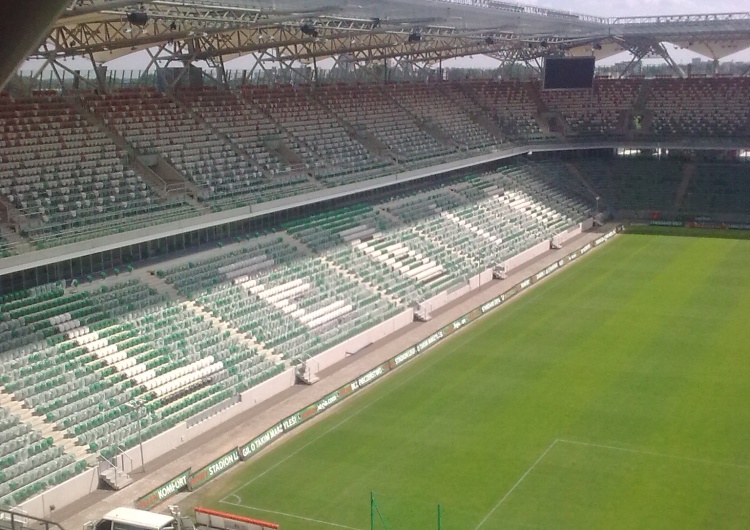 stadion Legii Warszawa Putin na stryczku. 