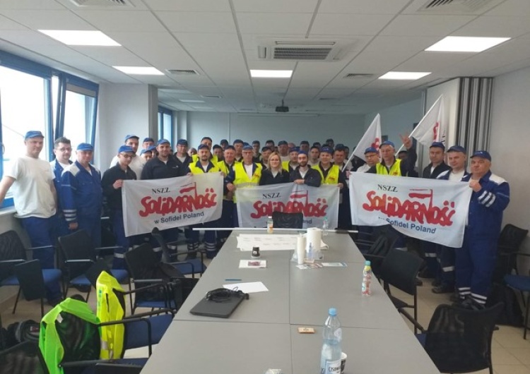 Pracownicy Sofidel strajkują od 5 maja, fot. NSZZ 