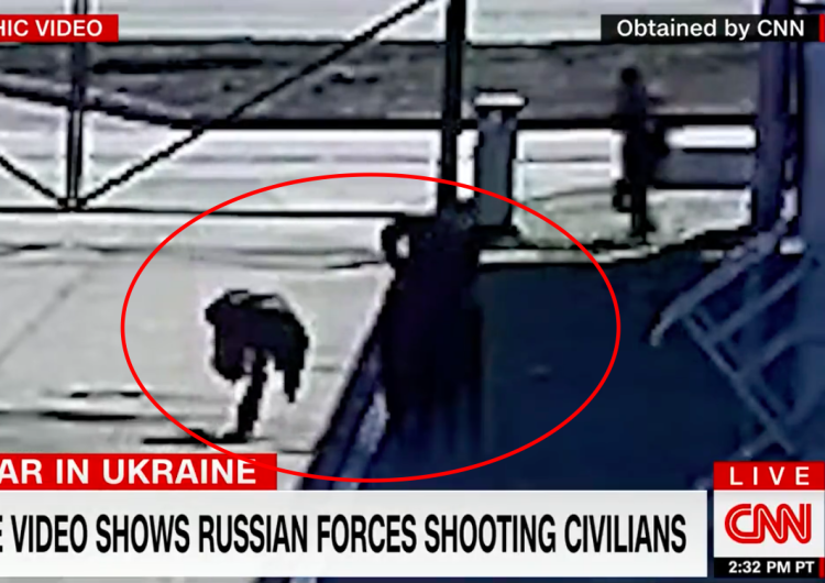  [WIDEO] „Rosjanie strzelają w plecy cywilom”. Pokazano wstrząsające nagranie