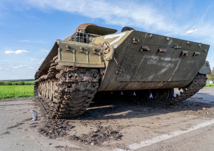 Zniszczony sprzęt rosyjski na Ukrainie Brytyjskie ministerstwo obrony: Rosyjska ofensywa w Donbasie straciła tempo