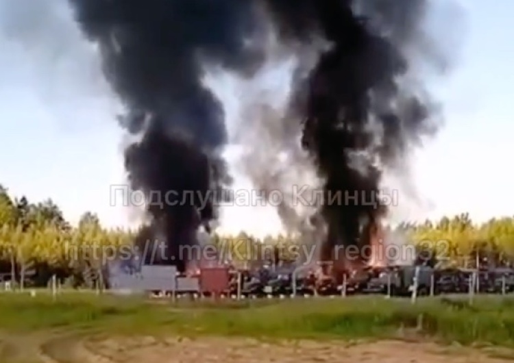 Pożar w rosyjskiej bazie wojskowej [WIDEO]