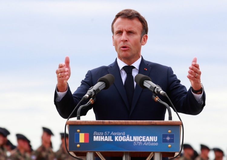 Emmanuel Macron Macron zapytany o wizytę w Kijowie. Niejednoznaczna odpowiedź