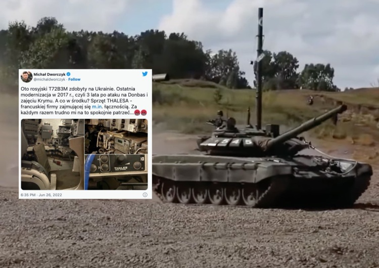  Ujawniono zdjęcia ze zdobytego rosyjskiego czołgu. W środku... francuski sprzęt [FOTO]