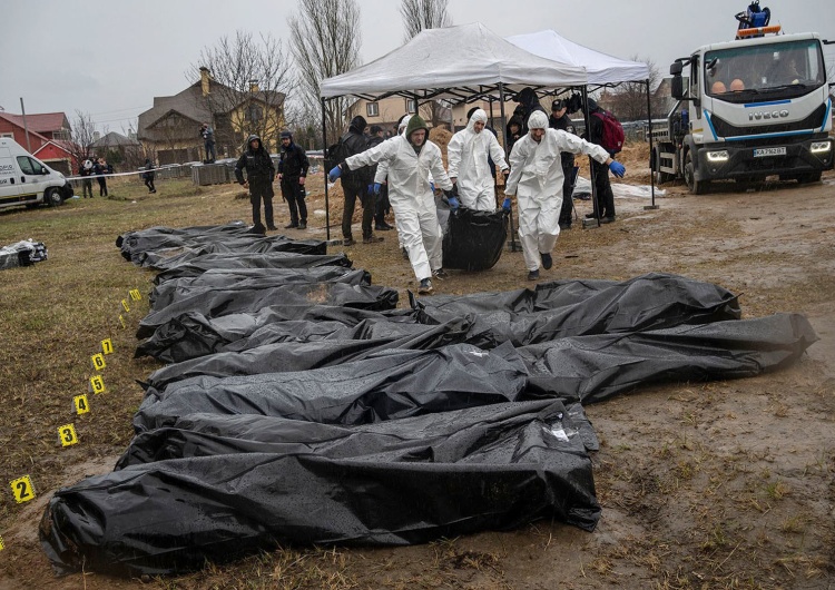 SBU: Wiemy, kim byli Rosjanie, którzy wydali rozkaz rozstrzelania cywilów pod Kijowem. Podano nazwiska