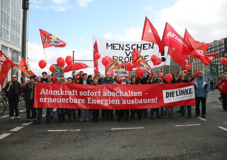 Die Linke protestuje przeciwko energii atomowej [Z Niemiec dla Tysol.pl] Wojciech Osiński: Niemiecka lewica nie ma głowy do wojny, musi walczyć o klimat?