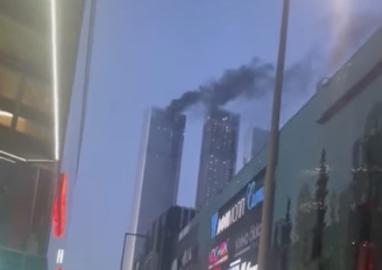  Płonie jedna z wież Capital Towers w Moskwie [VIDEO]